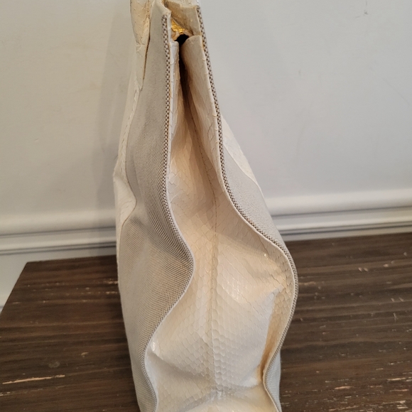 Hayward Canvas and Python Tote - Picture 7 of 12